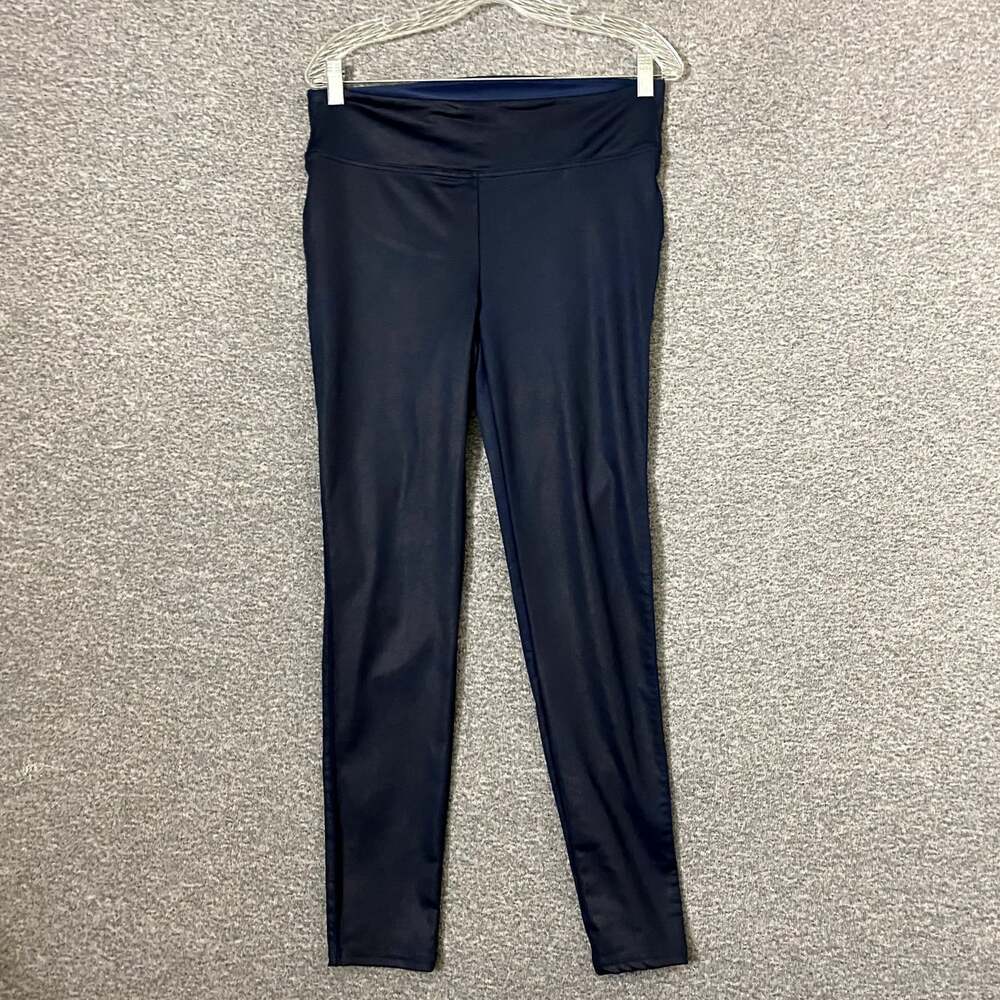 NYDJ Women's Size Small Blue Pull On Nylon Skinny Leg Pant Leggings